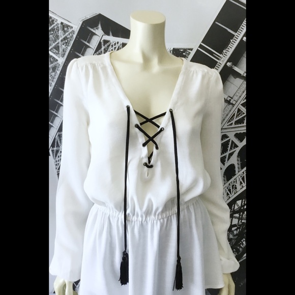 FREE PEOPLE Lace Front Blouse - Picture 2 of 5